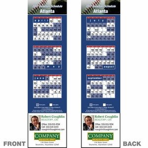 Atlanta Pro Baseball Schedule Bookmark (2