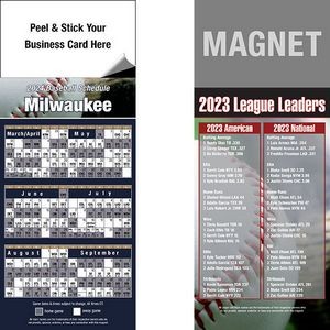 Peel and Stick Milwaukee Pro Baseball Schedule Magnet (3 1/2"x8 1/2")