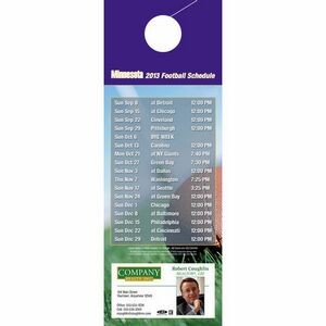 Minnesota Pro Football Schedule Door Hanger (4"x11")