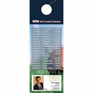 Buffalo Pro Football Schedule Door Hanger (4"x11")