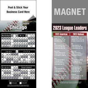 Peel and Stick Chicago (AL) Pro Baseball Schedule Magnet (3 1/2"x8 1/2")