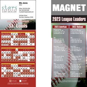 St. Louis Pro Baseball Schedule Magnet (3 1/2"x8 1/2")