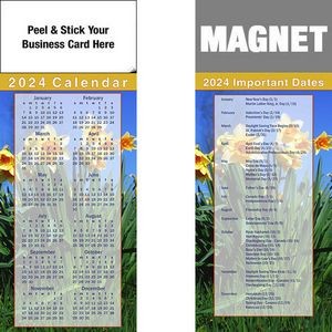 Peel & Stick Full Color Calendar Magnet (3 1/2"x8 1/2")