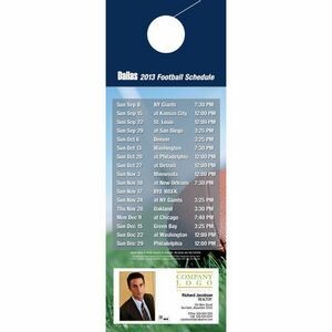 Dallas Pro Football Schedule Door Hanger (4"x11")