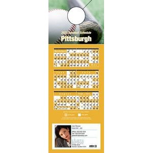 Pittsburgh Pro Baseball Schedule Door Hanger (4"x11")