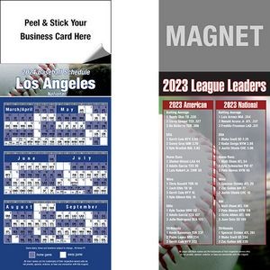 Peel & Stick Los Angeles (NL) Pro Baseball Schedule Magnet (3 1/2"x8 1/2")