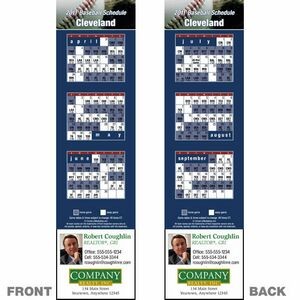 Cleveland Pro Baseball Schedule Bookmark (2