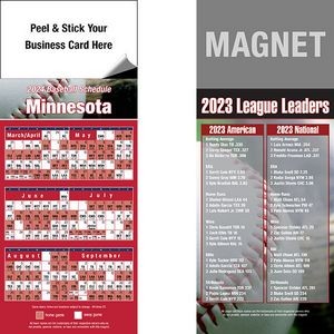 Peel and Stick Minnesota Pro Baseball Schedule Magnet (3 1/2"x8 1/2")