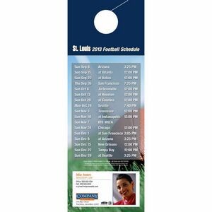 Los Angeles Pro Football Schedule Door Hanger (4"x11")