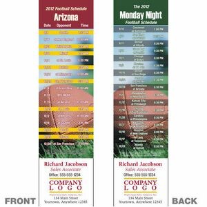 Arizona Pro Football Schedule Bookmark (2 1/4"x8 1/2")