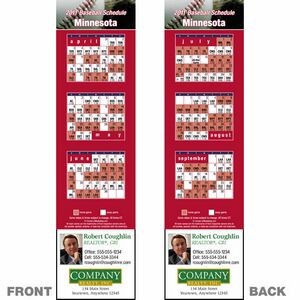 Minnesota Pro Baseball Schedule Bookmark (2"x8 1/2")
