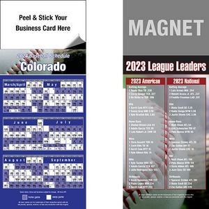Peel and Stick Colorado Pro Baseball Schedule Magnet (3 1/2"x8 1/2")
