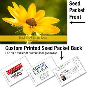 Black Eyed Susan Seed Packet / Mailable Seed Packet - Custom Printed Back