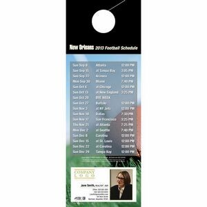 New Orleans Pro Football Schedule Door Hanger (4"x11")