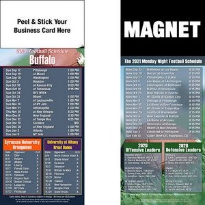 Buffalo Pro Football Schedule Peel & Stick Magnet (3 1/2"x8 1/2")