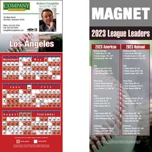 Los Angeles (America) Pro Baseball Schedule Magnet (3 1/2"x8 1/2")