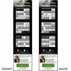 Chicago (American) Pro Baseball Schedule Bookmark (2
