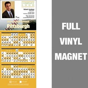 Pittsburgh Pro Baseball Schedule Vinyl Magnet (3 1/2"x8 1/2")