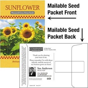 Sunflower Seeds / Mailable Seed Packet - Custom Printed Back