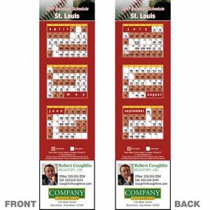 St. Louis Pro Baseball Schedule Bookmark (2