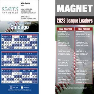 Chicago (National) Pro Baseball Schedule Magnet (3 1/2