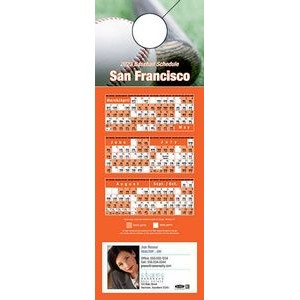 San Francisco Pro Baseball Schedule Door Hanger (4"x11")