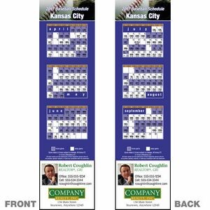Kansas City Pro Baseball Schedule Bookmark (2
