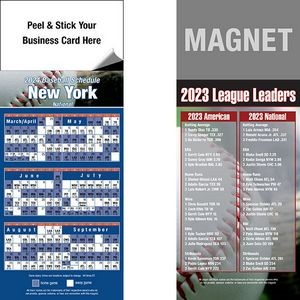 Peel and Stick New York (NL) Pro Baseball Schedule Magnet (3 1/2"x8 1/2")