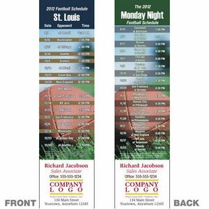 Los Angeles Pro Football Schedule Bookmark (2 1/4