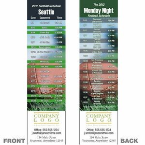 Seattle Pro Football Schedule Bookmark (2 1/4"x8 1/2")