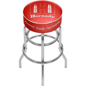Deluxe Bar Stool - Barstool with Foam Padded Seat - Swivel Chair for Game Room, Garage, or Home Bar
