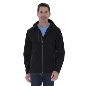 Coal Harbour® Everyday Hooded Water Repellent Stretch Soft Shell Jacket