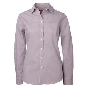 Coal Harbour® Mini Stripe Stretch Woven Ladies' Shirt
