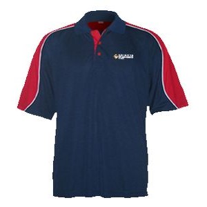 Men's CoolTech Polo Shirts w/Contrast Sleeve Insert