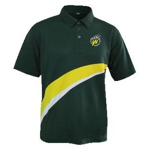 Men's CoolTech Polo Shirt w/Contrast Diagonal Insert