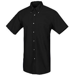 Men's Short Sleeve Button Down Poplin Dress Shirt