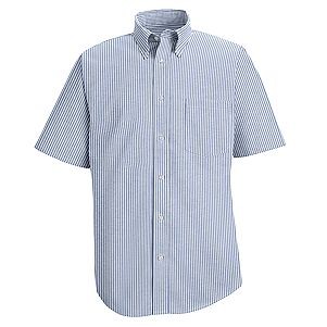 Men's Striped 60/ 40 Executive Oxford Dress Shirt