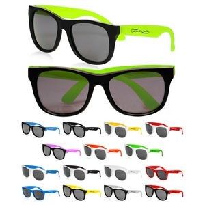 Two Tone Fashion Fun Sunglasses UV400