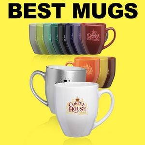 "Best Bistro Mug" Glossy colors 16oz coffee mug. The perfect coffee mug.