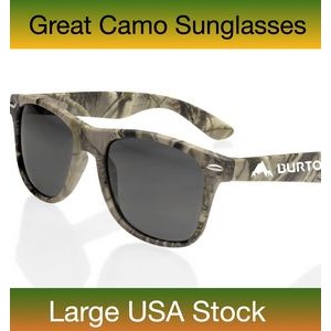 Camo Sunglasses Wayfarer Style, Real UV400 Protection