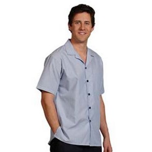 Fashion Seal Environmental Services & Housekeeping Men's Blue Jr. Cord Houseman Shirt