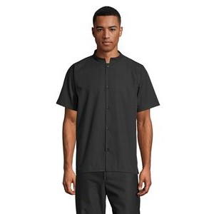 Uncommon Threads Unisex Black Mandarin Collar Shirt