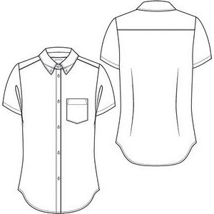 Classroom Uniforms Juniors Short Sleeve Oxford Shirt
