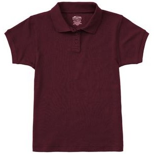 Classroom Uniforms Juniors Short Sleeve Fitted Interlock Polo Shirt