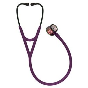 3M™ Littmann® Cardiology IV™ Plum Diagnostic Stethoscope w/Violet Stem and Black & Rainbow