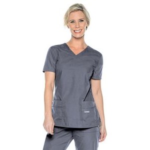 Landau Essentials Women's Multi-Pocket V-Neck Shirt