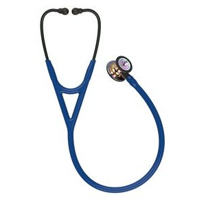 3M™ Littmann® Cardiology IV™ Navy Blue Diagnostic Stethoscope w/Black & High-Polish Rainbow Finish