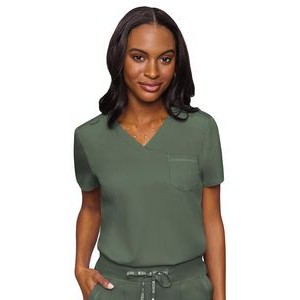 Med Couture Touch Women's Chest Pocket Shirt