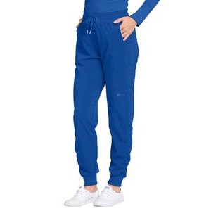 White Cross Fit Women's Jogger Fit Ruching Pant