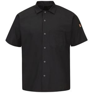 Red Kap Men's Short Sleeve Cook Shirt w/Oillblok & Mimix
